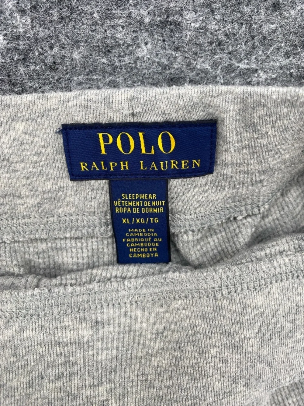 Polo Ralph Lauren Men's Waffle Knit Sleep Jogger Pants - Gray XL